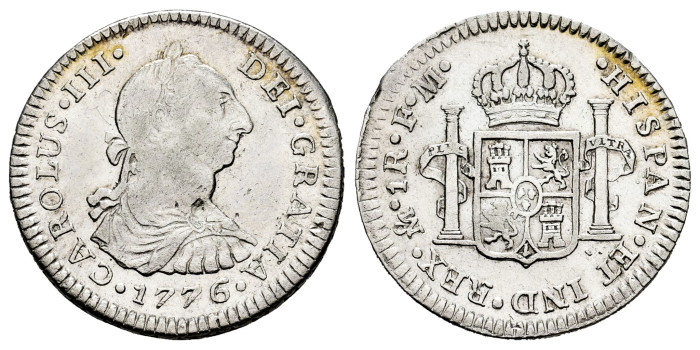 Cy10595.-CARLOS III - 1 Real 1776 Sevilla F.M.-MBC+