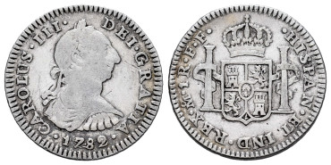 Cy10642.-CARLOS III - 1 Real 1782 Mexico F.F.-BC