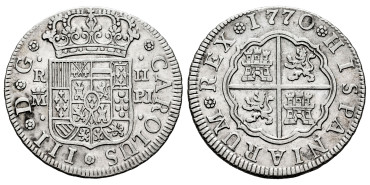 Cy10761.-CARLOS III - 2 Reales 1770 Madrid P.J.-MBC