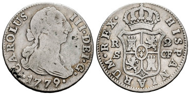 Cy10836.-CARLOS III - 2 Reales 1779 Sevilla C.F.-BC