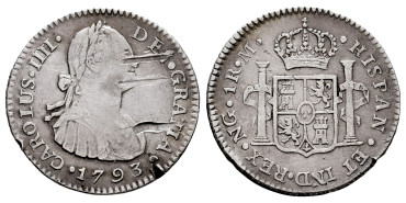 Cy12589.-CARLOS IV - 1 Real 1793 Guatemala M.- MBC- 