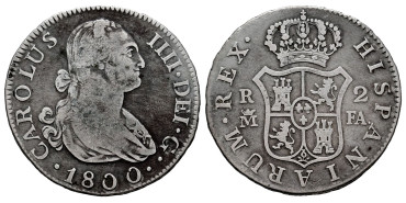 Cy12799-2.-CARLOS IV - 2 Reales 1800 Madrid M.F.-BC