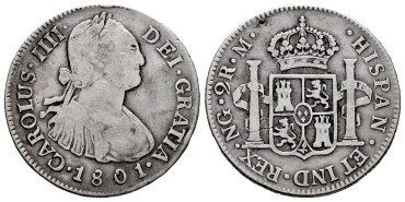 Cy12806.-CARLOS IV - 2 Reales 1800 Guatemala M.-BC+