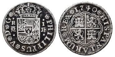 Cy07993.-FELIPE V - 1 Real 1740 Madrid J.F .-BC+