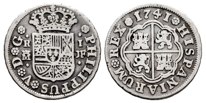 Cy08000.-FELIPE V - 1 Real 1741 Madrid J.F .-BC+