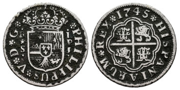 Cy08033.-FELIPE V - 1 Real 1745 Sevilla P.J.-MBC-