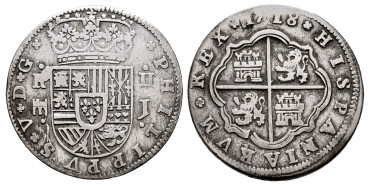 Cy08127.-FELIPE V - 2 Reales 1718 Segovia J.-MBC-