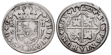 Cy08166.-FELIPE V - 2 Reales 1722 Sevilla J.-MBC-