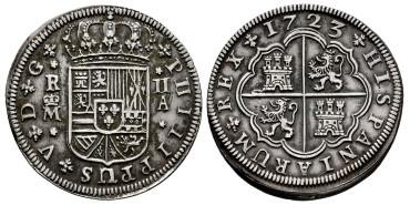 Cy08169-1.-FELIPE V - 2 Reales 1723 Madrid A.-MBC+