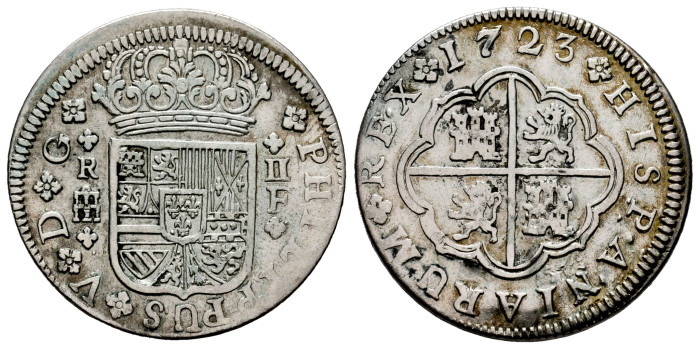 Cy08174-1.-FELIPE V - 2 Real 1723 Segovia F.-MBC-