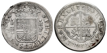 Cy08174-2.-FELIPE V - 2 Real 1723 Segovia F.-MBC-