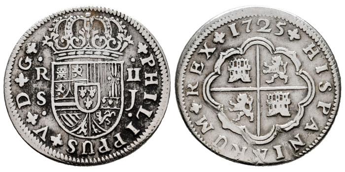 Cy08196-2.-FELIPE V - 2 Real 1725 Sevilla J.-MBC