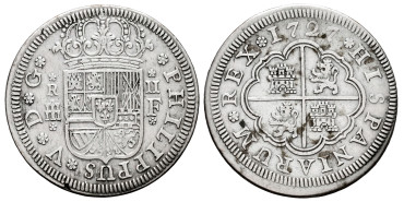 Cy08207.-FELIPE V - 2 Real 1727 Segovia F.-MBC+