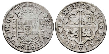 Cy08278-1.-FELIPE V - 2 Real 1736 Sevilla A.P.-BC+