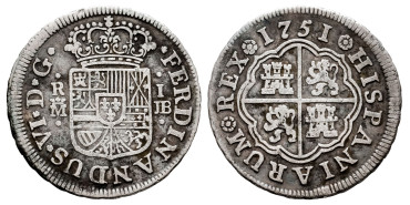 Cy09590-FERNANDO VI - 1 Real 1751 Madrid J.B.-BC
