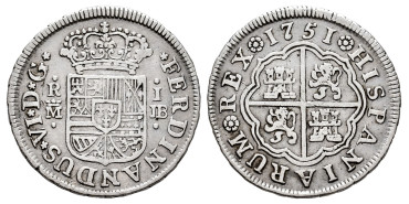 Cy09590-2.-FERNANDO VI - 1 Real 1751 Madrid J.B.-MBC+