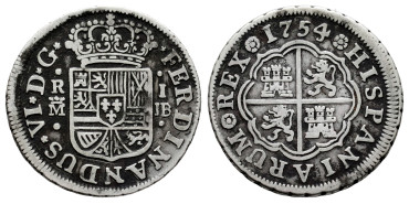 Cy09506.-FERNANDO VI - 1 Real 1754 Madrid J.B.-MBC-