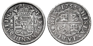 Cy09514.-FERNANDO VI - 1 Real 1755 Madrid J.B.-MBC-