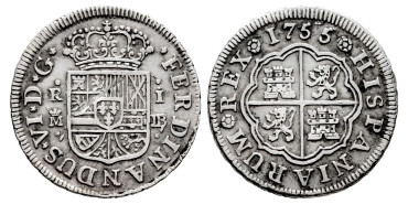 Cy09514-2.-FERNANDO VI - 1 Real 1755 Madrid J.B.-MBC
