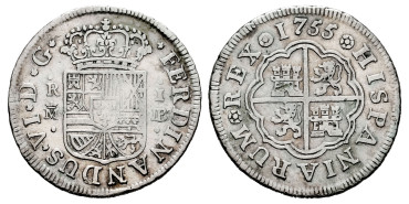 Cy09514-3.-FERNANDO VI - 1 Real 1755 Madrid J.B.-MBC