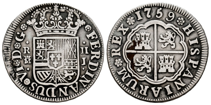 Cy09740-2.-FERNANDO VI - 2 Real 1759 Madrid J.-MBC-