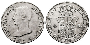 Cy13827-2.-JOSE NAPOLEON - 4 Reales 1810 Madrid A.I.-MBC+