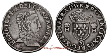 FRANCE - K-0002. TESTON ENRIQUE II. 1555 TOULOUSE