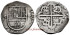 Cy03452.- FELIPE II - 2 Reales n/d.  Seville D. MBC- Silver
