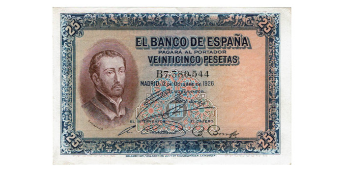 F340G - 25 Pesetas 12-10-1926  EBC