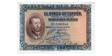 F340G - 25 Pesetas 12-10-1926  EBC