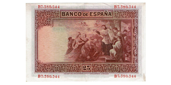 F340G - 25 Pesetas 12-10-1926  EBC
