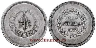 Cy15198.-FERNANDO VII - 8 Reales 1823 Palma de Mallorca - MBC+