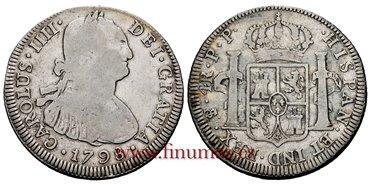 Cy12941.-CARLOS IV - 4 Reales 1798 Potosi P.P.-BC+