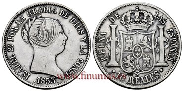 Cy16196.-ISABEL II - 10 Reales 1853 Madrid .-EBC-
