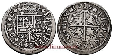 Cy08411.-FELIPE V - 4 Reales 1718 Sevilla M.-MBC