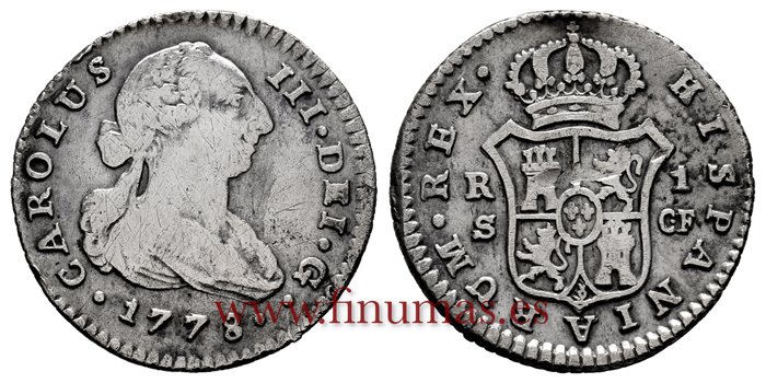 Cy10614.- CARLOS III - 1 Real 1778 Sevilla C.F. - MBC-