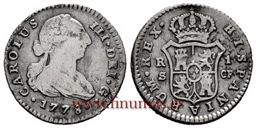 Cy10614.- CARLOS III - 1 Real 1778 Sevilla C.F. - MBC-