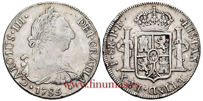 Cy11321.-CARLOS III - 8 Reales 1785 Potosi P.R.- MBC+