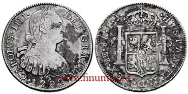 Cy13037.-CARLOS IIII - 8 Reales 1792 Lima I.J.-MBC
