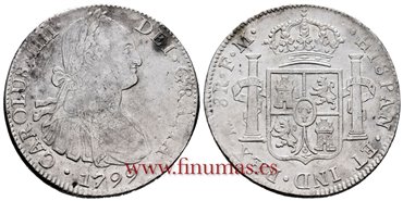 Cy13089.-CARLOS IIII - 8 Reales 1799 Mexico F.M.-MBC-