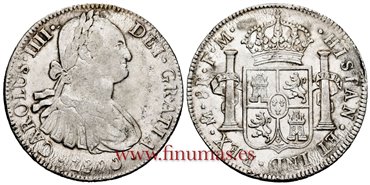 Cy13095.-CARLOS IIII - 8 Reales 1800 Mexico F.M.-MBC