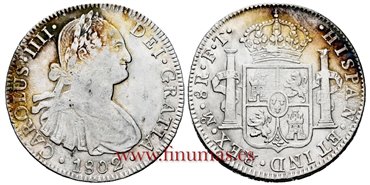 Cy13112-1.-CARLOS IIII - 8 Reales 1802 Mexico F.T.-EBC-