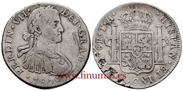Cy14941.-FERNANDO VII - 8 Reales 1809 Mexico T.H.- MBC