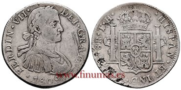 Cy14941.-FERNANDO VII - 8 Reales 1809 Mexico T.H.- MBC