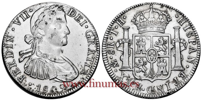 Cy14941-2.-FERNANDO VII - 8 Reales 1809 Mexico T.H.- EBC-