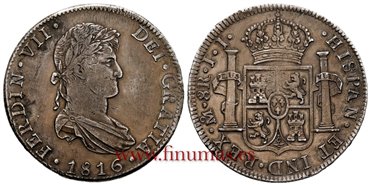 Cy15098-1.-FERNANDO VII - 8 Reales 1816 Mexico J.J.- EBC-