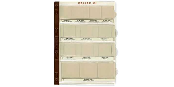 E26. HOJA PRONUMAS FELIPE VI EUROS 2024