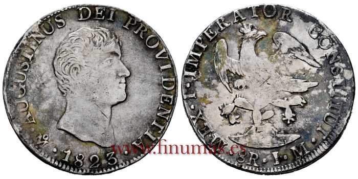 MEXICO - K-310 - 8 Reales 1823 MEXICO J.M. ITURBIDE - MBC