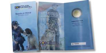 EURO WALLET EURO SET PROOF EUROS SPAIN 2024- 2 EUROS POLICE -PROOF