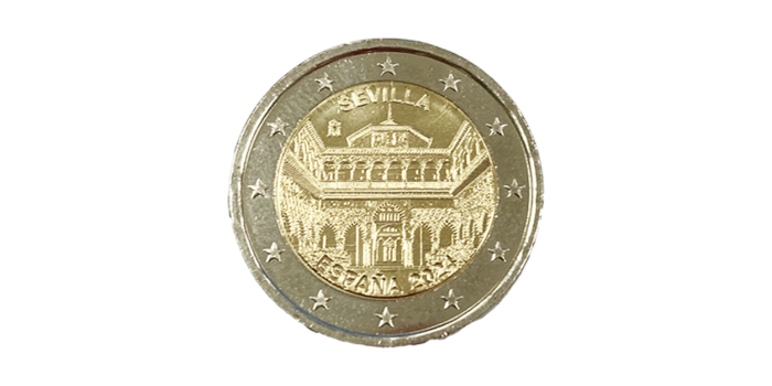 EURO WALLET EURO SET PROOF EUROS SPAIN 2024- 2 EUROS SEVILLA -PROOF